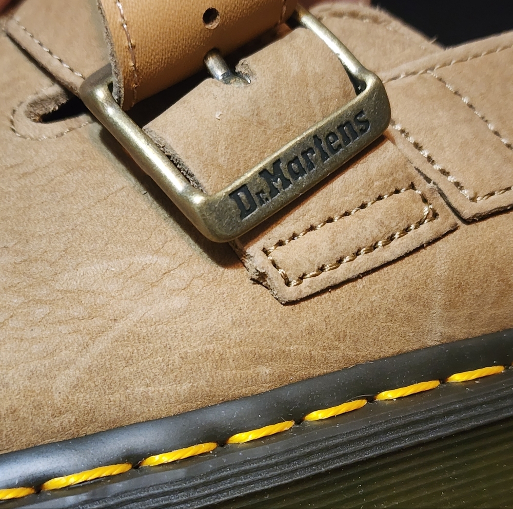 Dr. Martens Jorge II Tan Leather Backstrap Clogs - Picture 8 of 8